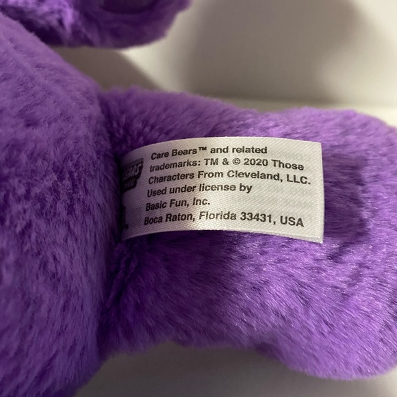 Care Bears Plush Purple Share Bear Stuffed Animal Unlock The Magic Toy Basic Fun - Picture 12 of 12